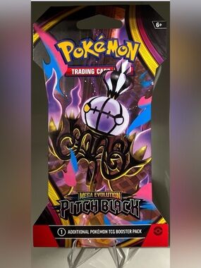 Pokémon TCG: Mega Evolution Pitch Black - MEGA CHANDELURE - 1 TCG Booster Pack